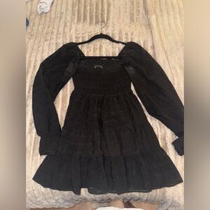 Urban Outfitters black long sleeve mini dress